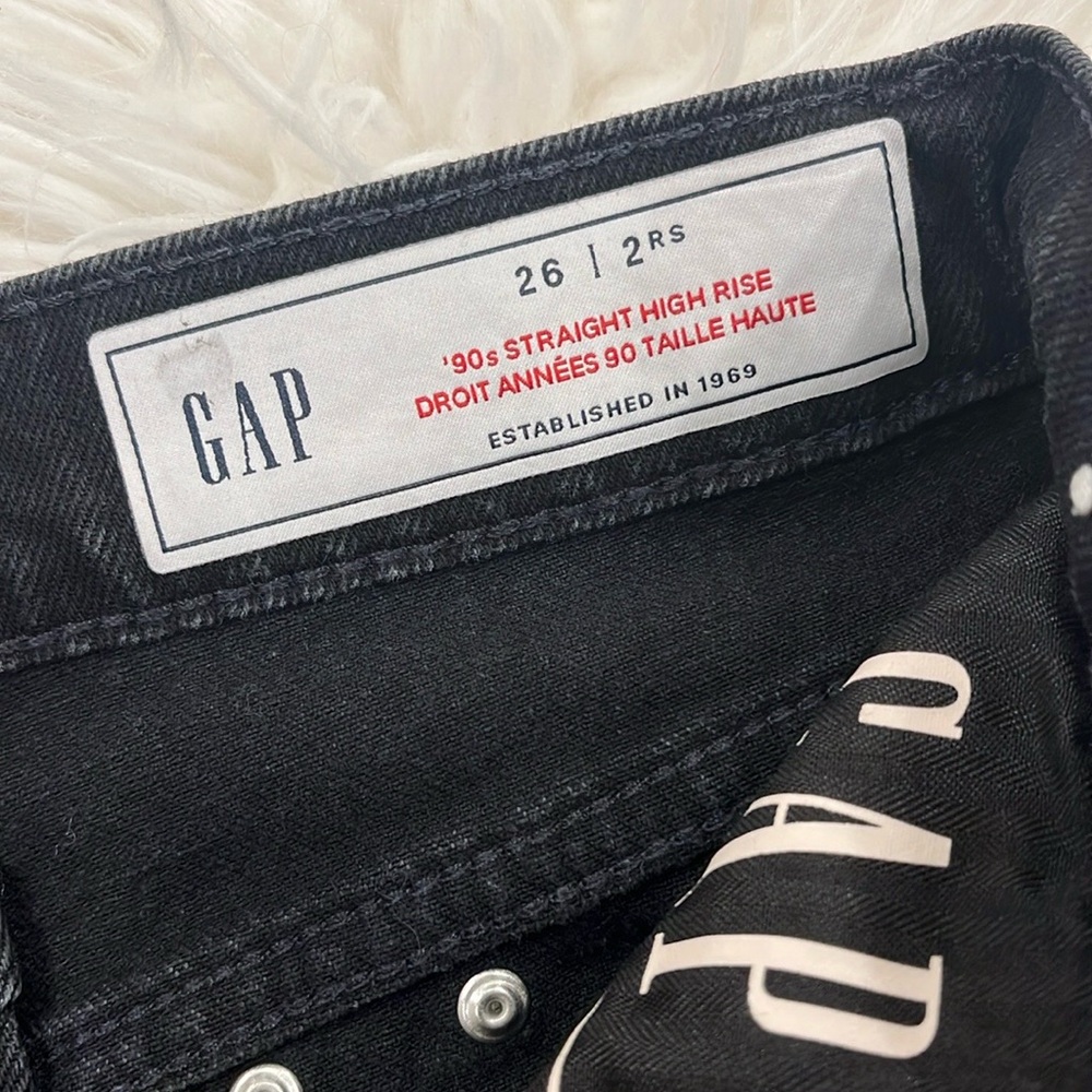 GAP 90s High Rise Black Studded Jeans - Picture 10 of 15